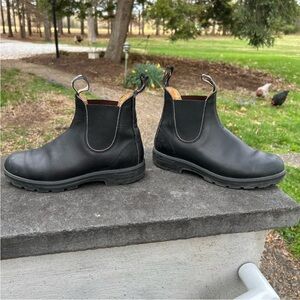Blundstone Black Leather Chelsea Work Boots